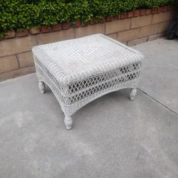 Wicker End Table