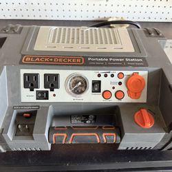 Black And decker portable power Station And compressor 