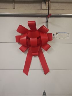 Giant red bow
