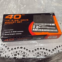 40 Pc Socket Set 