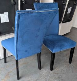 New! Pair Of Beautiful 💙 Dining Chairs by ©️ Steven Silver