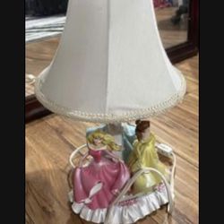 Disney Princess Lamp Cinderella Belle Sleeping Beauty in good condition 