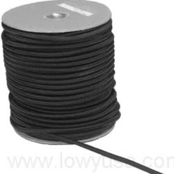 Military Surplus Material, 110 Yard Roll of  Black Bungee Shock Cord
