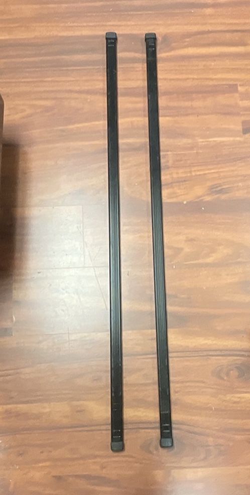 Set of Thule 51" Roof Rack Load Bars, Square Bars with end caps Kayak Bike