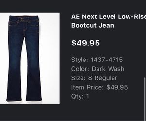 Boot cut jeans American angle