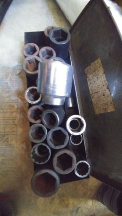 Huge socket set for trucks and machinery made in the USA
