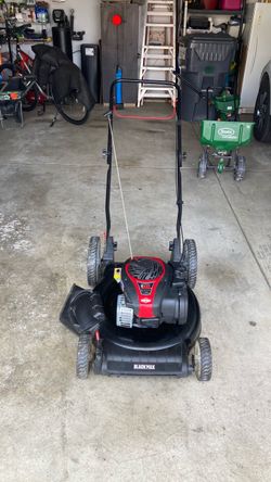 21 inch push Mohr with 11 inch rear wheels for easy pushing new oil, clean air filter and sharp blade 21 inch push Mohr with 11 inch rear wheels for e