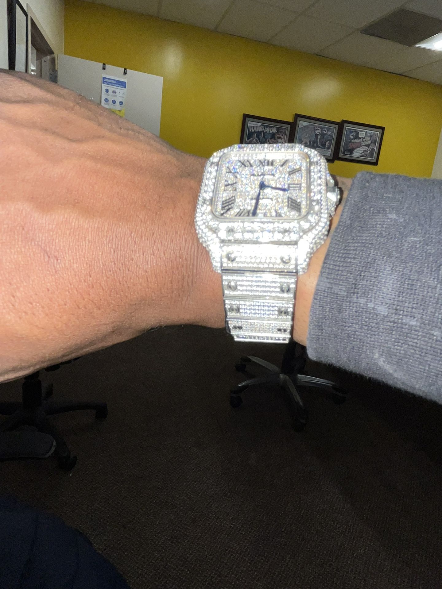 Cartier Watch 36mm Diamond Buss Down 