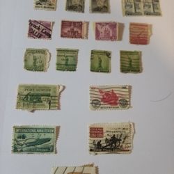 Vintage U.S. Postage Stamps Used