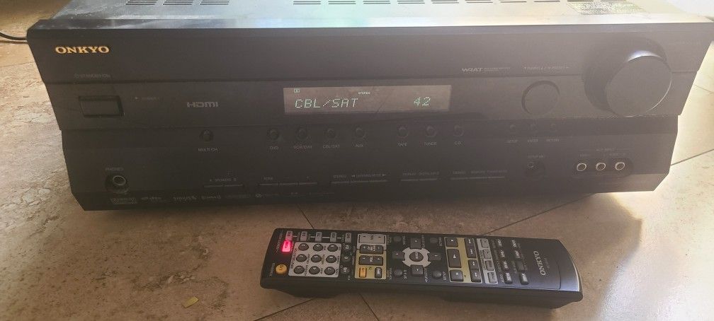 Onkyo Htr-550 7 To 1 100 Watt Per Channel Reciever
