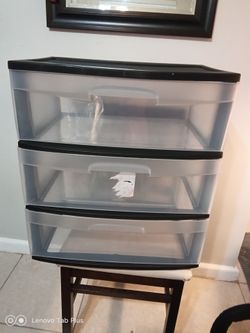 Pre-owned Gently Used Sterilite 3 Drawer Chest No Wheels Moving Sale