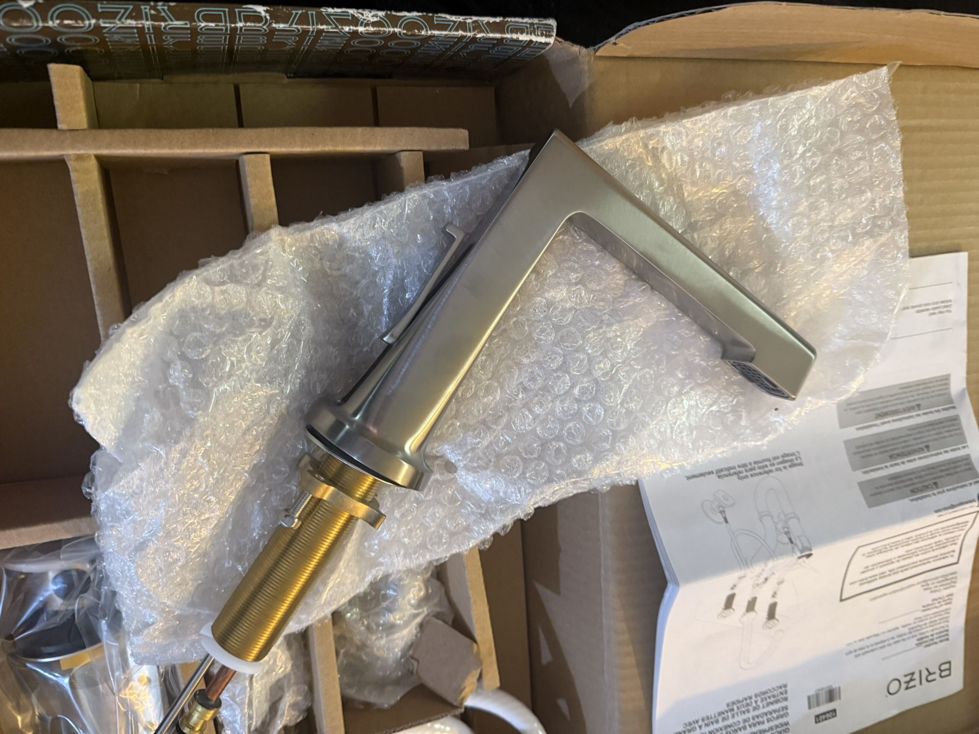 Brizo 65398LF-NKLHP Levoir Wide Spread High Spout Faucet Less Handles