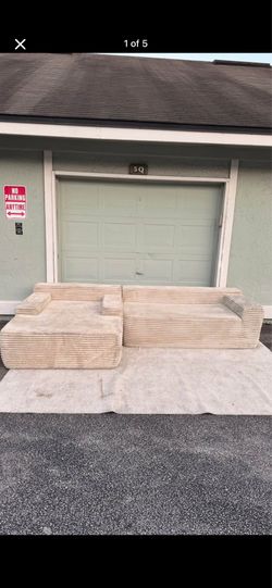 Deep Seat Sectional Sofa, No Assembly,for Apartment bedrum