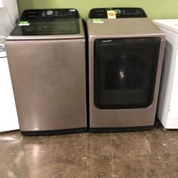 Samsung Washer AND Dryer Set Wa50tac  AND  Dve50tc 7 F6