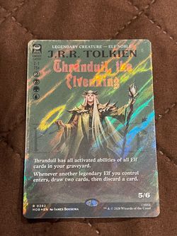 MAGIC: Thranduil, the Elvenking (Borderless) (Surge Foil) The Hobbit R 282 NM
