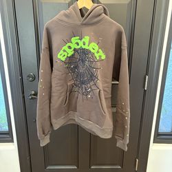 Grey spider hoodie