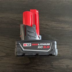 Milwaukee M12 XC3.0 Battery 