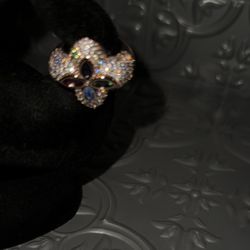 18 k Rose-gold Plated Clover Ring 