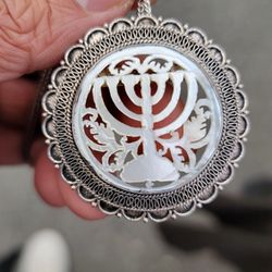 Jerusalem Pendant Pearl And Silver 900