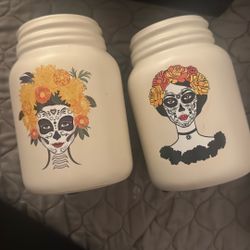 Dia De Los Muertos Flower Vases