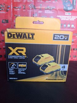 DEWALT 20V MAX XR LITHIUM-ION 4.0 AH BATTERY PACKS ( 2-PACK )