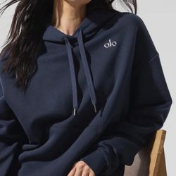 NAVY ALO HOODIE XXL