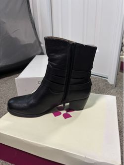 Black ankle boots