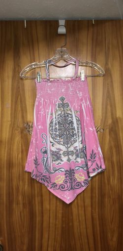 Kid’s size 8 halter top long shirt or dress with a removable neck strap
