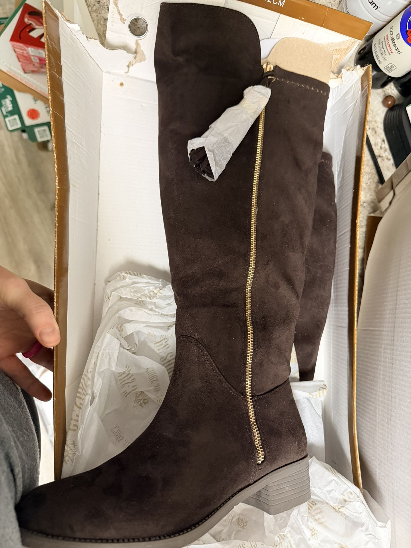 GC Shoes Tall Brown Boots 