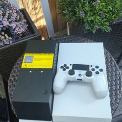 Ps4 With Hard Drrive Attachments 