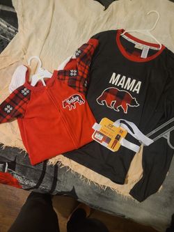 Mommy Bear, Baby Bear Pijama Sets. MommM Size. Baby 24month.