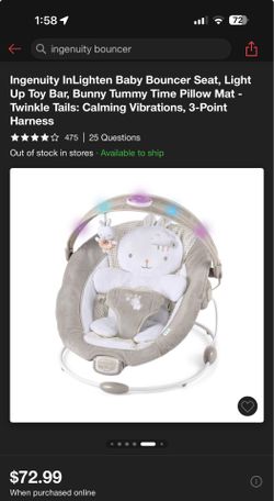 Brand new baby bouncer