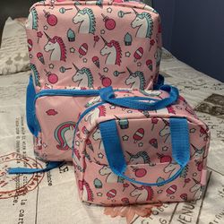 New Backpack W/matching Lunch bag 