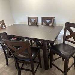 🔥 Elegant Dining Table with 8 Chairs + Extender 🔥