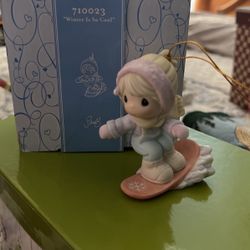 Precious moments Christmas ornament