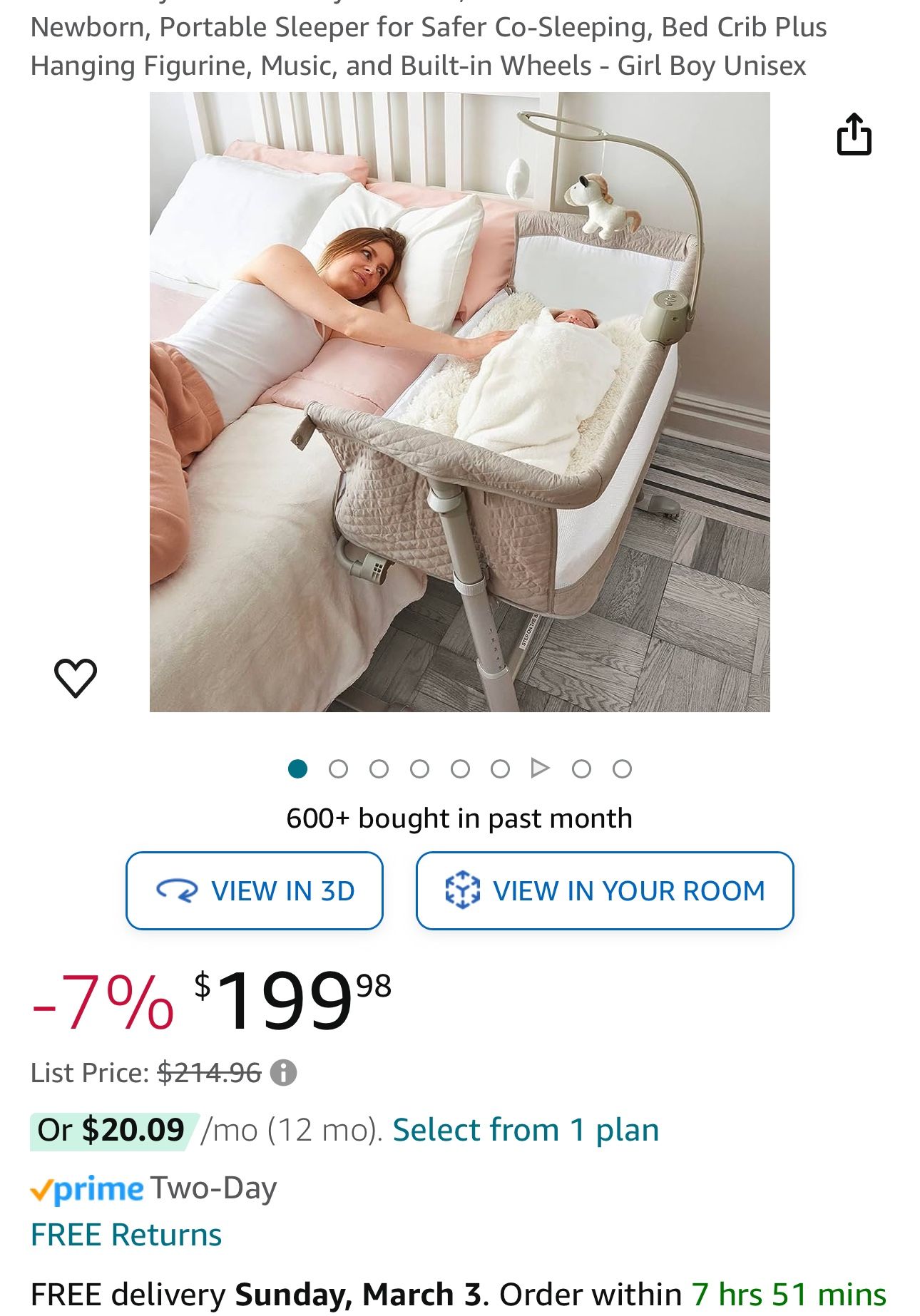 Baby Bassinet/Bedside Sleeper