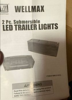 Wellmax 2-Piece Submersible LED Trailer Lights