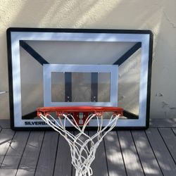 Silverback Junior Youth 33" Basketball Hoop with Lock ‘n Rock Mounting Technology Mounts to Round and Vertical Poles, Black (B8410W)