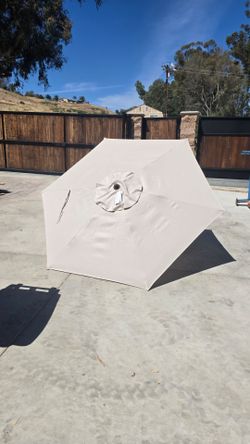 7.5 ft steel market outdoor patio umbrella
