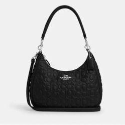 Coach signature leather Terri hobo bag Color (Black) NEW (CM055)  Authentic coach $180 OR BEST OFFER