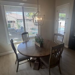 Dining table and 6 chairs