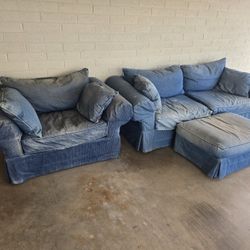 Free Couch, Loveseat, Ottoman, JUST LISTED!