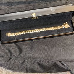 14k Solid Gold Cuban Link  10mm 8inches 