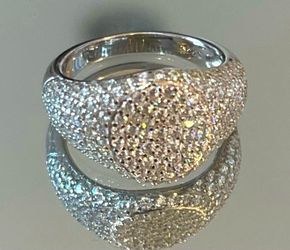 18K Gold Plated 925 Sterling Silver ring size 6