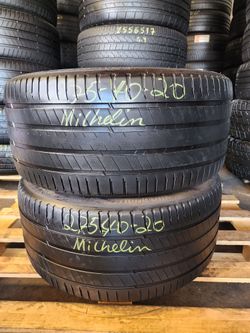 275 40R 20 MICHELIN LATITUDE SPORT3 RUN FLAT TIRES 2754020 USED TIRES (PAIR) MOUNT BALANCE INCLUDED