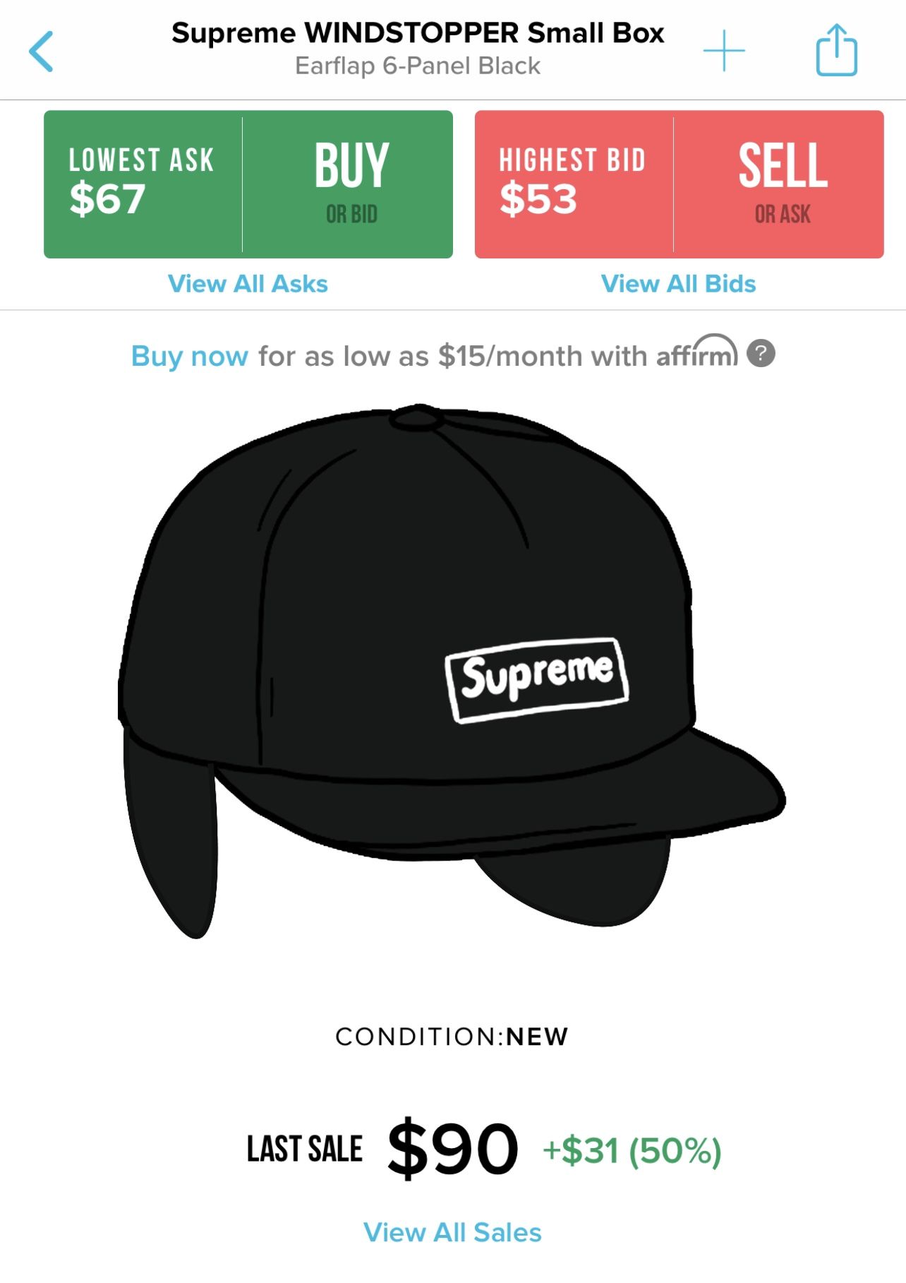 Supreme Windstopper Black