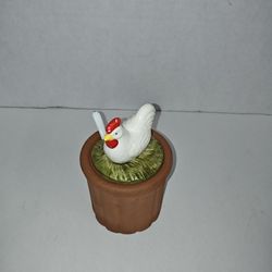 Vintage Ceramic Nesting Hen Lidded Chicken Kitchen Storage Canister Home Decor