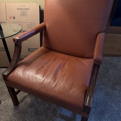 2 Leather Arm Chairs