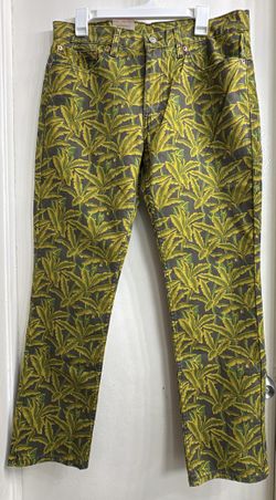 NWT Levi's 511 Slim Fit Palm Tree Print Jeans Men's Size 34x30 Stretch Denim New