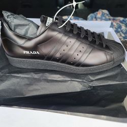 New Adidas Prada Superstar Black Sz 11.5